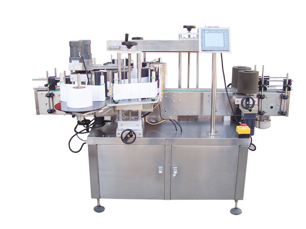 雙麵叼嘿软件下载大全-無人化雙側貼標機設備生產流水線實拍圖