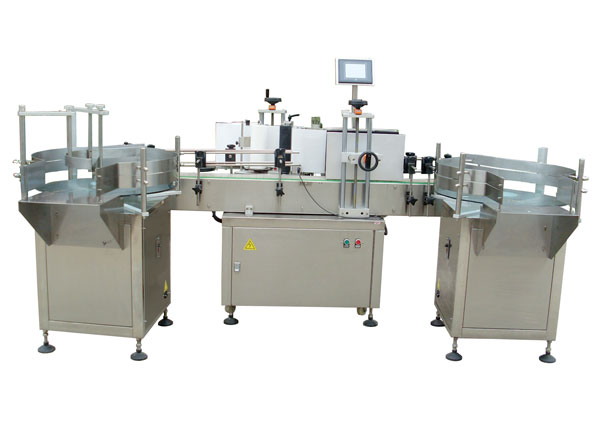 圓瓶貼標機-全自動圓瓶貼標機設備實拍圖